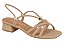 Sandalia Vizzano Salto Bloco Calce Facil Com Tiras  Bege - Imagem 1