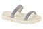 Papete Vizzano 2 Tiras Strass Calce Facil Strass Branco Off - Imagem 1