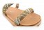 Papete Vizzano 2 Tiras Strass Calce Facil Strass Cristal Bege - Imagem 3