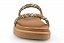 Papete Vizzano 2 Tiras Strass Calce Facil Strass Cristal Bege - Imagem 4