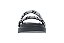 Papete Vizzano 2 Tiras Strass Calce Facil Strass Preto Stras - Imagem 3