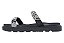 Papete Vizzano 2 Tiras Strass Calce Facil Strass Preto Stras - Imagem 4