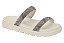 Papete Vizzano 2 Tiras Strass Calce Facil Strass Cristal/Branco Off - Imagem 1