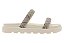 Papete Vizzano 2 Tiras Strass Calce Facil Strass Cristal/Branco Off - Imagem 2