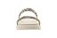 Papete Vizzano 2 Tiras Strass Calce Facil Strass Cristal/Branco Off - Imagem 3