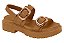 Papete Vizzano Sandalia Tratorada Tira Com Fivela Velcro Camel - Imagem 1