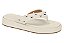 Tamanco Vizzano Flat Correia Com Tachas Calce Facil Branco Off - Imagem 1
