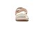 Sandalia Modare Ultra Conforto Tiras Metalizada Calce Facil Pessego/Creme/Dourado/Camel - Imagem 3