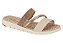 Tamanco Modade Conforto Flatform Calce Facil Tira Strass  Nude/Creme - Imagem 1