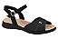 Sandalia Modare Ultra Conforto Tira Com Fivela  Preto - Imagem 1
