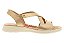 Sandalia Modare Conforto Com Tiras Papete Calce Facil Dourado - Imagem 3