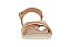Sandalia Modare Conforto Tira Com Strass Fivela Ouro Rosado/Nude - Imagem 3
