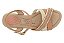 Sandalia Modare Conforto Tira Com Strass Fivela Ouro Rosado/Nude - Imagem 6