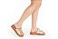 Tamanco Modare Flat Tira Com Fivela Calce Facil Tratorada Natural/Camel - Imagem 2