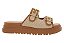 Tamanco Modare Flat Tira Com Fivela Calce Facil Tratorada Natural/Camel - Imagem 3