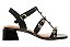 Sandalia Beira Rio Salto Bloco Com Tachas Preto - Imagem 2