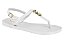 Chinelo Beira Rio Com Fivela  Branco - Imagem 1