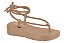 Chinelo Beira Rio Flat Amarração Nude - Imagem 1
