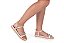 Sandalia Beira Rio Flat Calce Facil Tira Com Strass Creme - Imagem 3