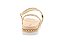 Sandalia Beira Rio Flat Calce Facil Tira Com Strass Creme - Imagem 6