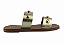Rasteira Littz 2 Tiras Calce Facil Com Tachas Ouro Light - Imagem 3