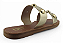 Rasteira Littz 2 Tiras Calce Facil Tachas Ouro Light - Imagem 4
