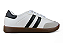 Tenis Littz Samba Com Cadarço Casual Urbano Branco/Preto - Imagem 1