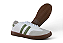 Tenis Littz Samba Com Cadarço Casual Urbano Branco/Exercito - Imagem 3