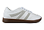 Tenis Casual Littz Com Listras Cadarço Urbano Branco - Imagem 1