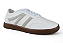 Tenis Casual Littz Com Listras Cadarço Urbano Branco - Imagem 3