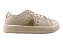 Tenis Casual Littz Com Cadarço Metalizado Tachas Off White - Imagem 1