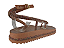 Papete Fivela Littz Tiras Strass Cobra Cobre - Imagem 3