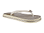 Chinelo Littz Com Pedraria Correia Adorno Prata - Imagem 1