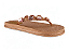 Chinelo Littz Metalizada Correia Com Pedraria Cobre - Imagem 1