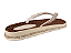 Chinelo Littz Estampa Onça Correia Solado Strass  Off White - Imagem 4