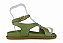 Sandalia Littz Rasteira Fivela 2 Tiras Com Adorno Exercito - Imagem 2