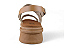Sandalia Flat Littz Com Fivela 2 Tiras Detalhe Dourado Carvalho - Imagem 8