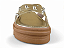 Tamanco Flat Littz Calce Facil Tiras Em X Com Tachas Ouro Light - Imagem 8