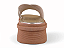 Tamanco Flat Littz Calce Facil Tiras Em X Com Tachas Ouro Light - Imagem 9