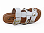 Tamanco Flat Littz Fivela Calce Facil Tira Com Tachas Off White - Imagem 4