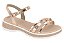 Sandalia Infantil Molekinha Com Glitter E Fivela Ouro Rosado - Imagem 1