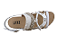 Sandalia Flat Littz Fivela Tiras Com Trança Tachas Douradas Off White - Imagem 6