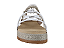 Sandalia Flat Littz Fivela Tiras Com Trança Tachas Douradas Off White - Imagem 7
