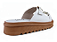 Tamanco Flat Littz Com Fivela Com Corrente Dourada Calce Facil Off White - Imagem 4