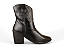 Bota Texana Mega Boots Bordada Salto Bloco Ziper Preto - Imagem 3