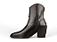 Bota Texana Mega Boots Bordada Salto Bloco Ziper Preto - Imagem 5