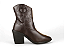 Bota Texana Mega Boots Bordada Salto Bloco Ziper Cafe - Imagem 3