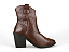 Bota Texana Mega Boots Bordada Salto Bloco Ziper Whisky - Imagem 3