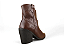 Bota Texana Mega Boots Bordada Salto Bloco Ziper Whisky - Imagem 4