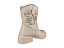 Bota Texana Fuffy Salto Bloco Branco Off - Imagem 3